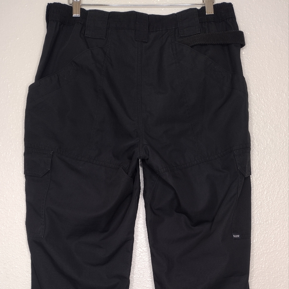 5.11 Tactical Women's Black Outdoor Work Utility Cargo Pants Sz 12 - Picture 5 of 13